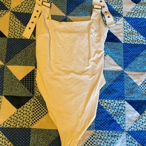 White TigerMist buckle jumpsuit